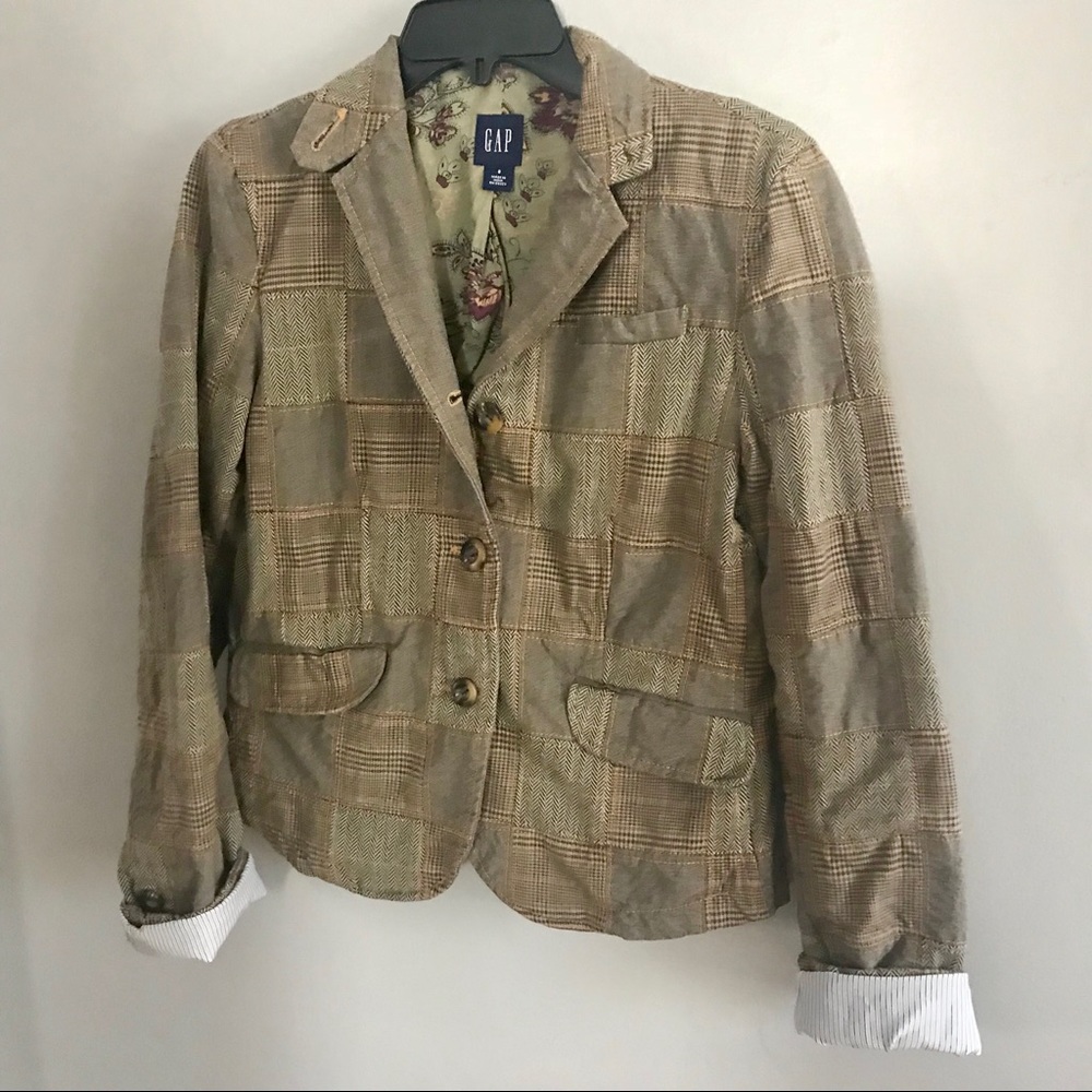 GAP Plaid Blazer (8)